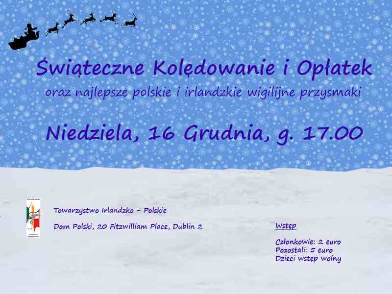 Christmas Carols with Polish Oplatek